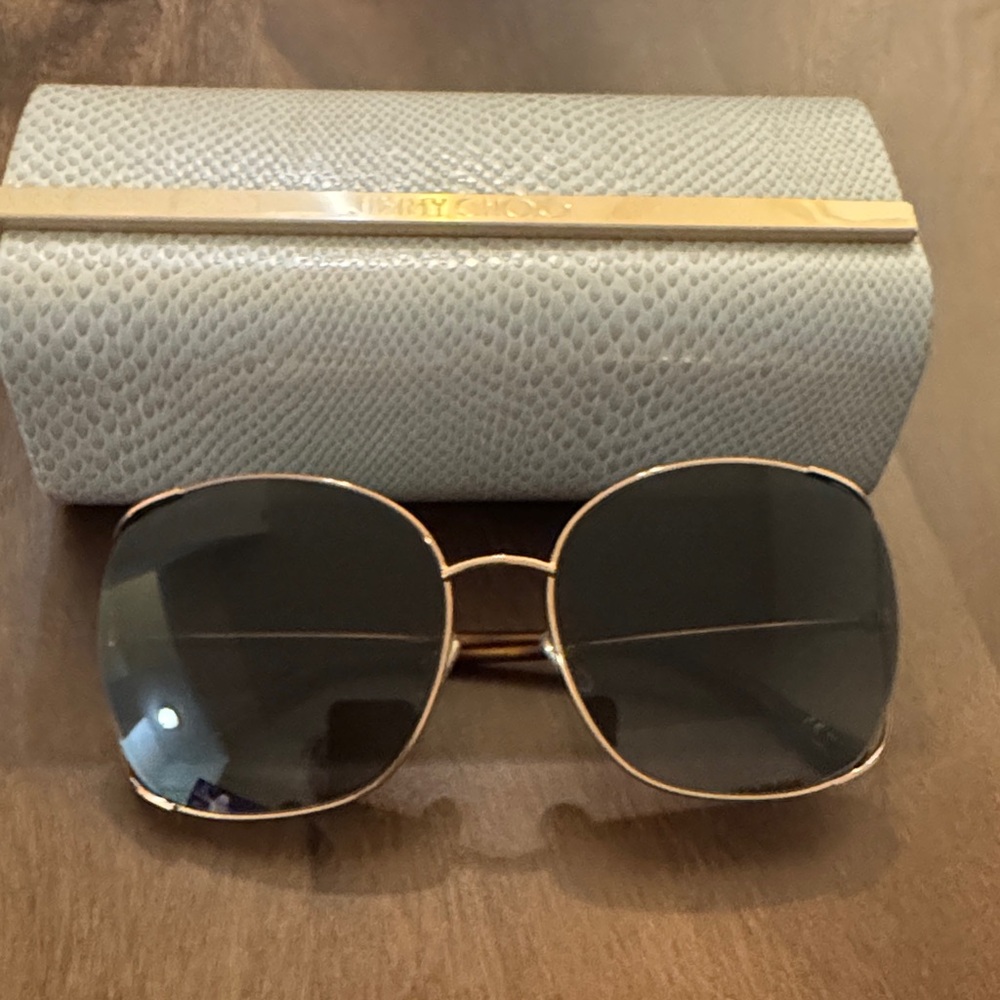 Jimmy Choo Elegant Gold Frame Sunglasses